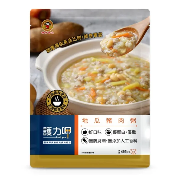 地瓜豬肉粥 495g/包